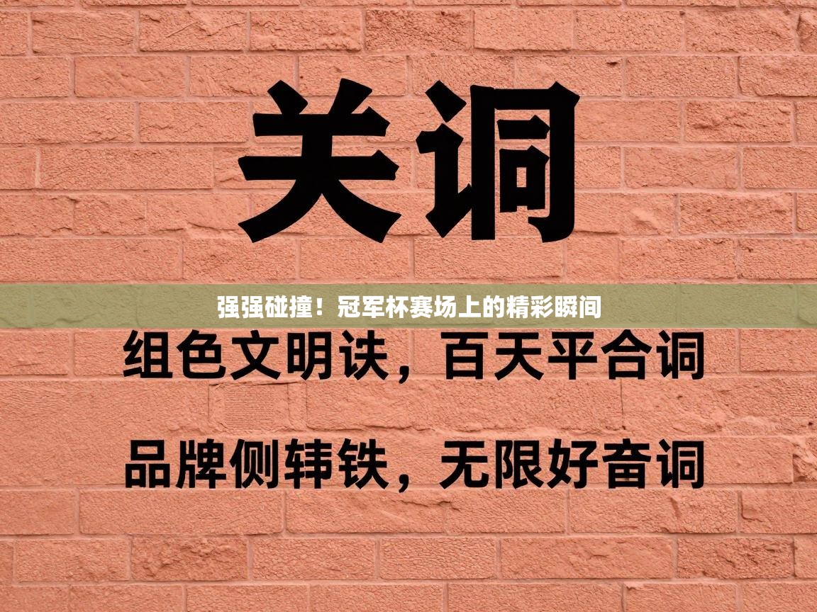 强强碰撞!冠军杯赛场上的精彩瞬间 第2张